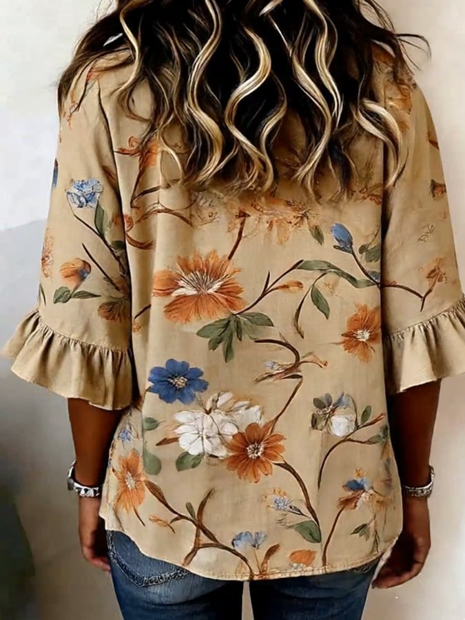 Women'S Casual Printed Top