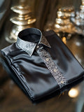 Men's Satin Long Sleeve Shirt