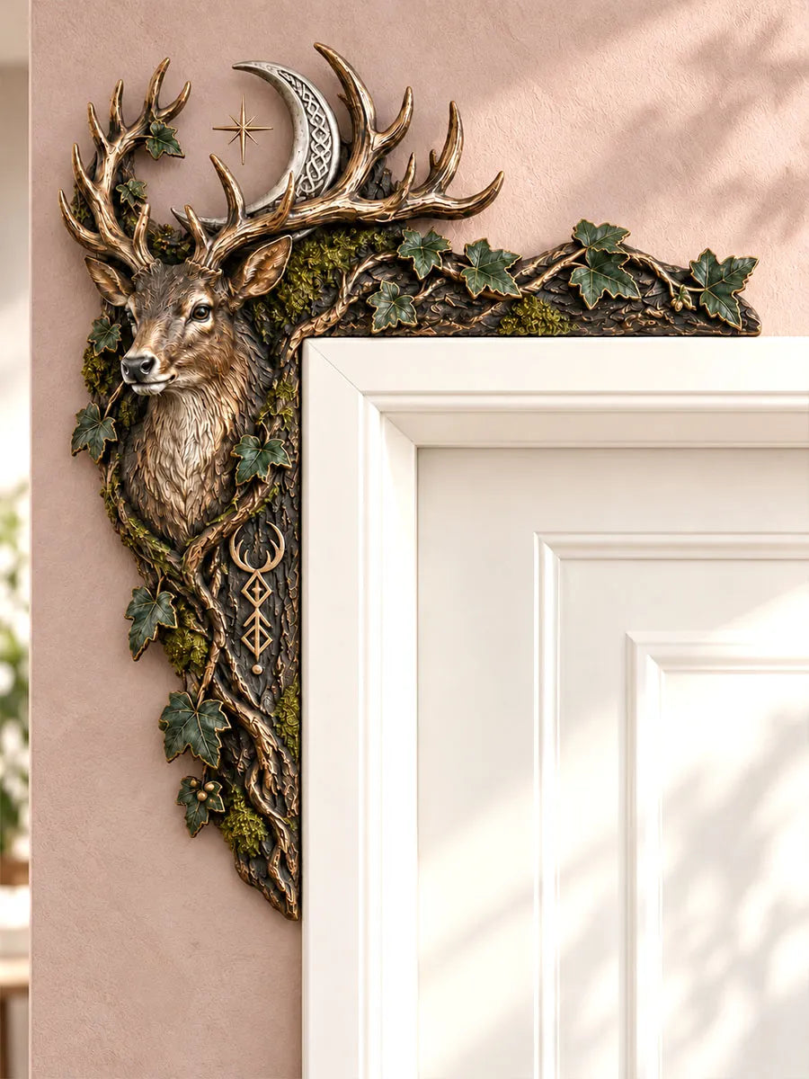 Celestial Woodland Stag Door Frame Corner Decor