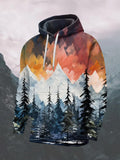 Men's Mountains Full Print Hoodie