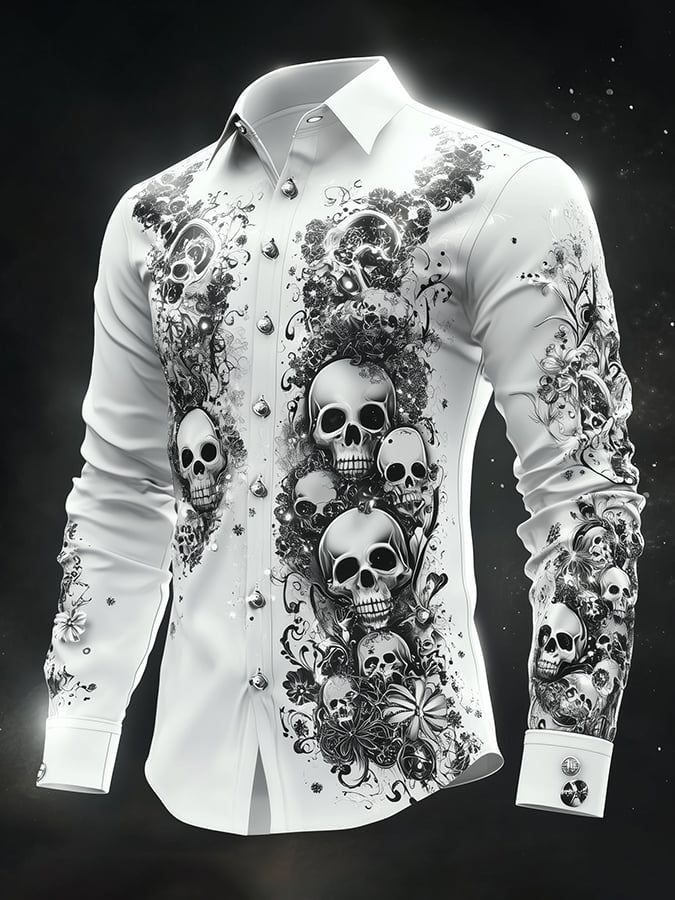 Men's Retro Gothic Dark Shirt