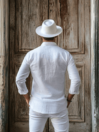 Men's Striped Business Casual Shirt