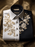 Men's Contrast Luxe Long Sleeve Shirt