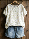 Women's Casual Floral Print Top