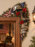 US Honor & Service Wooden Door Frame Decor