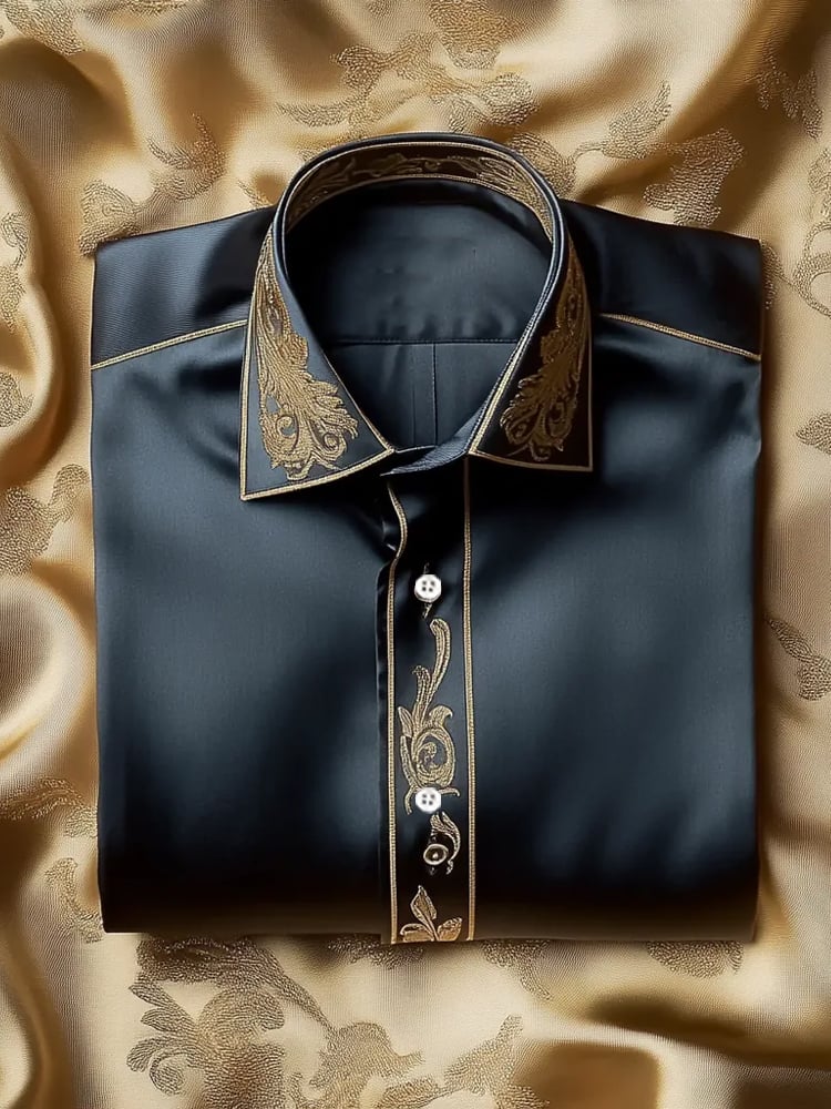 Men's Silk Long Sleeve Shirt