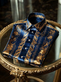 Men's Satin Long Sleeve Shirt