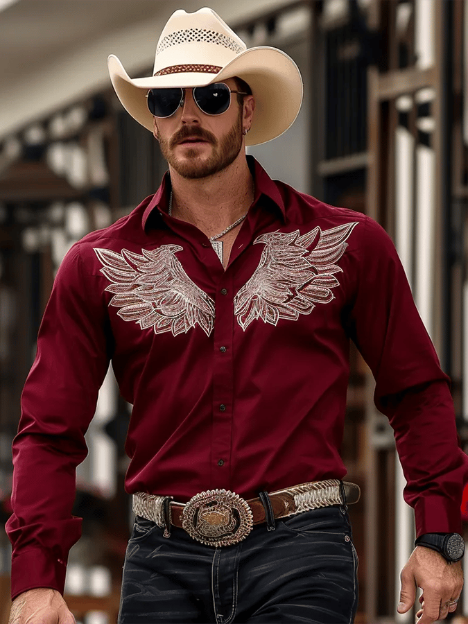 Men's Striped Business Casual Shirt