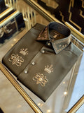 Men's Silk Luxury Business Long Sleeve Shirt