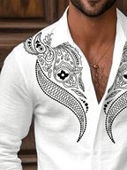 Men's Striped Business Casual Shirt