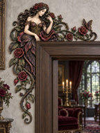 Gothic Rose Fairy Door Frame Corner Decor