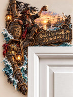 🍻 Rode The Swell Retired Well Pirate Captain Door Corner Decor