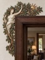Laurel Goddess & Lyre Forest Door Frame Corner Decor