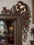 Gothic Rose Fairy Door Frame Corner Decor