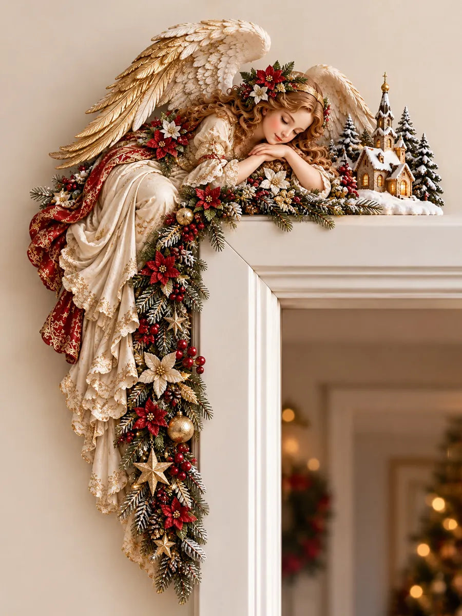 👼 Christmas Angel Door Frame Topper