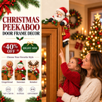 Christmas Peekaboo Door Frame Corner Decor