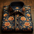 Men's Light Luxury Business Striped Print Shirt