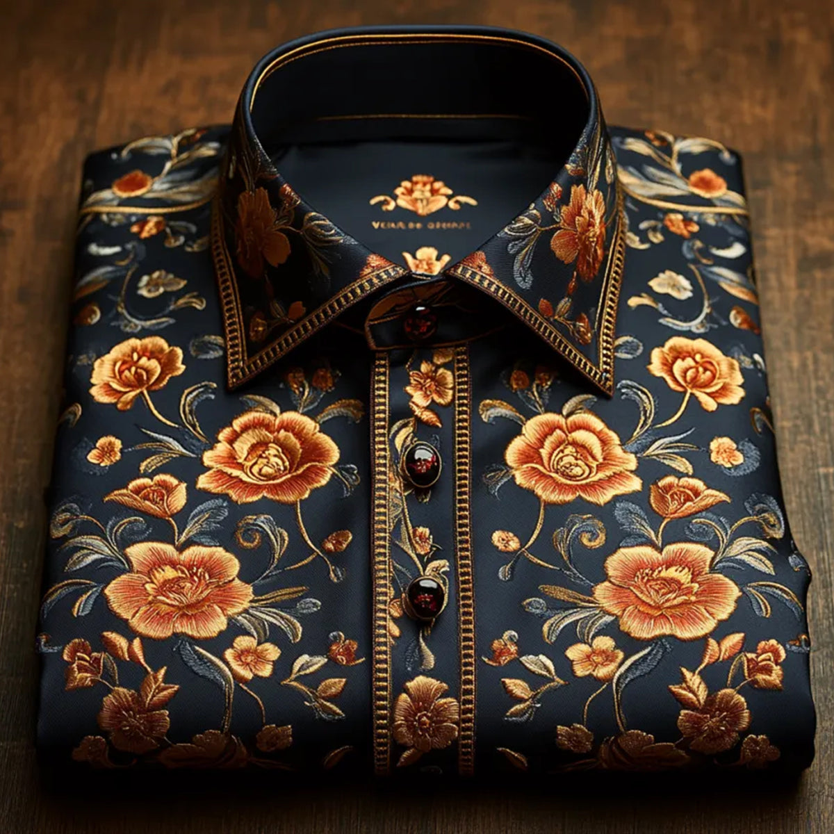 Men's Light Luxury Business Striped Print Shirt