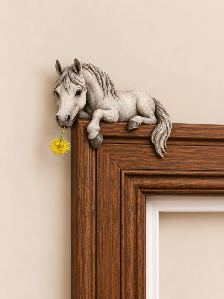 Funny Horse Door Frame Wall Decoration