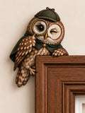 🦉 Detective Owl Door Frame Corner Decor