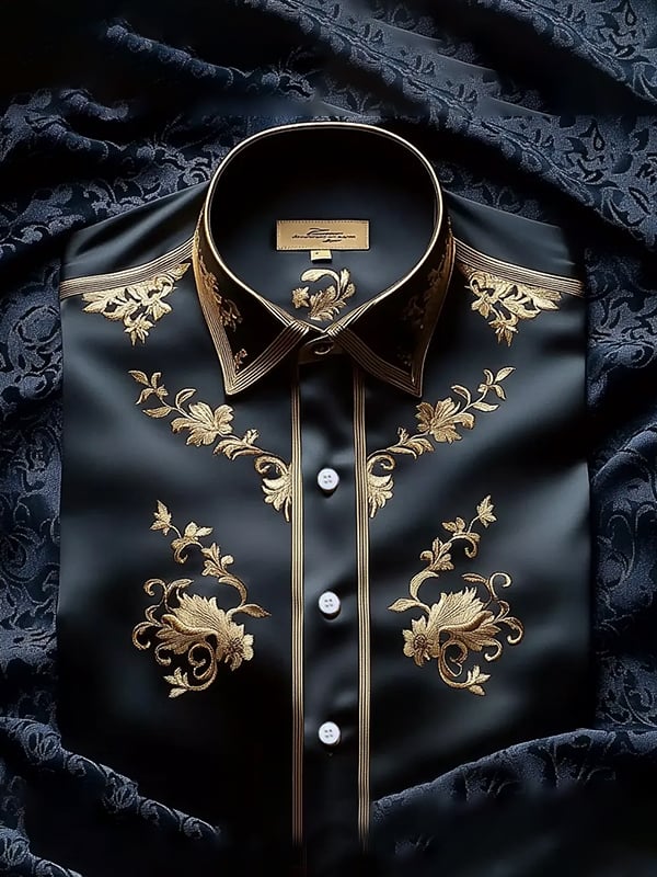 Men's Silk Long Sleeve Shirt