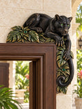 Tropical Jungle Black Panther L-Shaped Door Frame Corner Decor