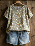 Women's Casual Floral Print Top