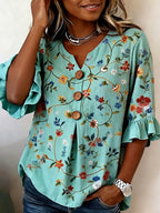 Women'S Casual Printed Top