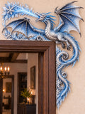 Frost Ice Dragon Door Frame Corner Decor