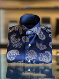 Men's Fashion Design Printed Long Sleeve Shirt