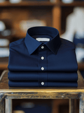 Men's Luxury Business Solid Color Long Sleeve Shirt
