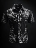 Men's Casual Vintage Brogue Shirt