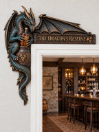 "The Dragon's Reserve" Fantasy Door Frame Corner Decor