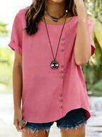 Women's Loose Simple Solid Color Top