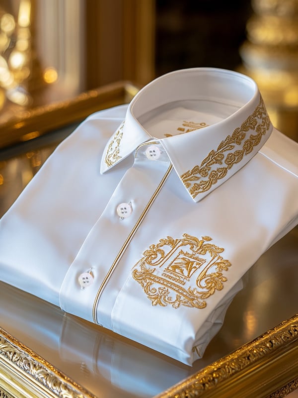 Men's Silk Luxury Business Long Sleeve Shirt