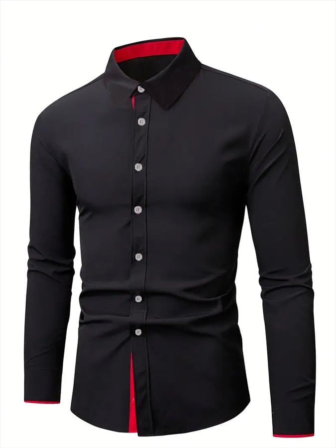 Men's Geometric Design Casual Shirt