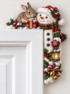 ⛄ Bunny & Snowman Door Frame Topper