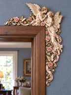 Cupid & Psyche Rose Door Frame Corner Decor