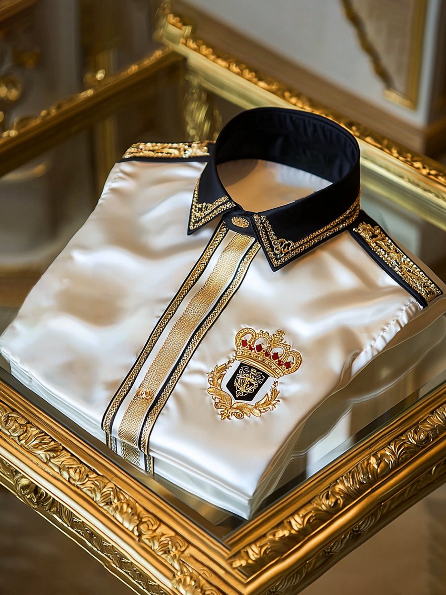 Men's Satin Luxury Business Long Sleeve Shirt