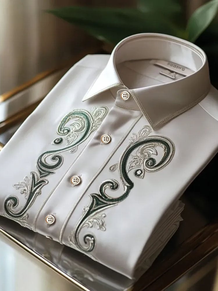 Men's Silk Long Sleeve Shirt