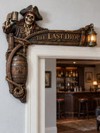 🏴‍☠️"The Last Drop" Pirate Skeleton Door Frame Corner Decor
