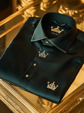 Men's Satin Wing Luxury Business Long Sleeve Shirt