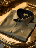 Men's Satin Wing Luxury Business Long Sleeve Shirt