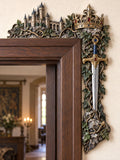 Medieval Crown, Royal Sword & Castle Door Frame Corner Decor