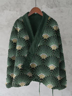 Japanese Style Uchiwa Inspired Design Kimono