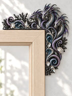 Deep Sea Three-Headed Dragon Door Frame Corner Decor