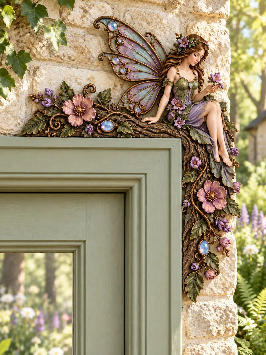 Enchanted Garden Flower Fairy L-Shaped Door Frame Corner Decor