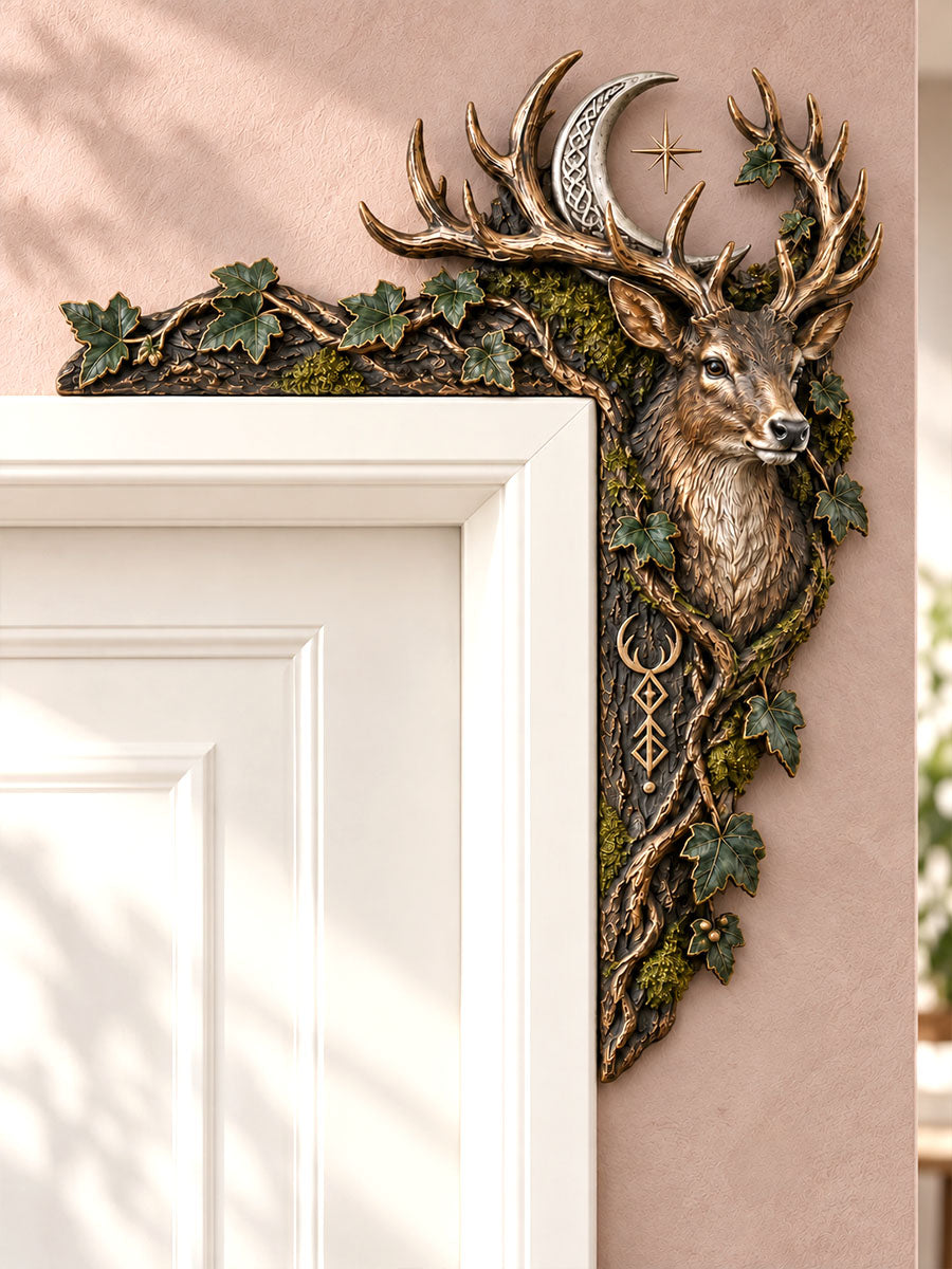 Celestial Woodland Stag Door Frame Corner Decor