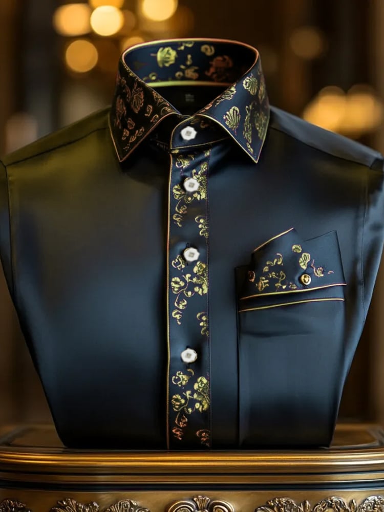 Men's Silk Long Sleeve Shirt