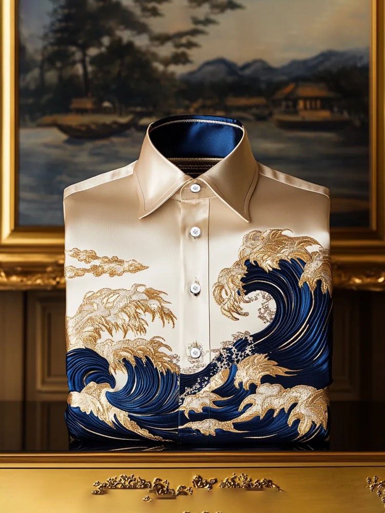 Men's Silk Long Sleeve Shirt